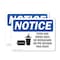 Signmission Food And Drink Area No Biohazards OSHA Notice Sign, Plastic, 10in W x 7in L, 2PK OS-2PACK-NS-P-710-L-12814 - alternate 1